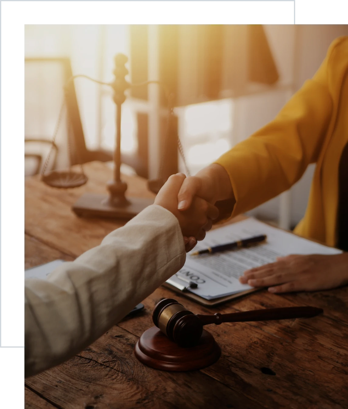 Agreement in a law office setting